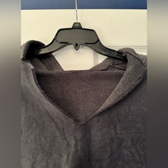 Cotton Citizen Women’s Grey Black Crop Top Hoodie Size Small - Picture 4 of 9